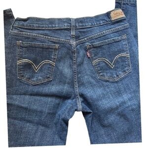 Levi's 515 Dark Wash Bootcut Denim Jeans 10 Short